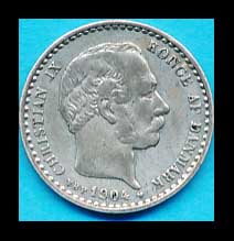 Danmark Christian IX 1904 Kvalitet