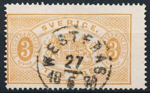 Sverige Tjenestemærker AFA 01 Stemplet