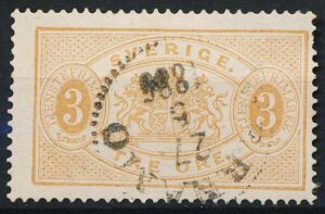 Sverige Tjenestemærker AFA 01B Stemplet