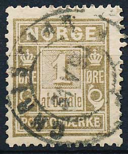 Norge Portomærker AFA 01 Stemplet