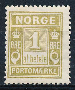 Norge Portomærker AFA 01 Ubrugt