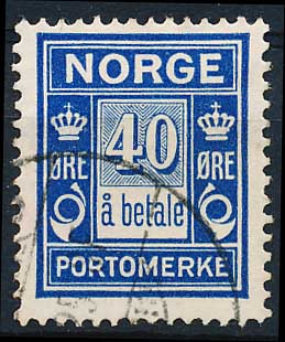 Norge Portomærker AFA 10 Stemplet