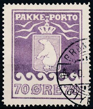 Grønland Pakkeporto AFA 10 Stemplet