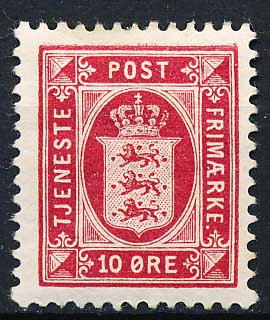 Danmark Tjenestemærke AFA 10 Ubrugt