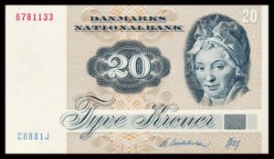 Danmark 20 Kroners 1988 Kvalitet 0  C8881J