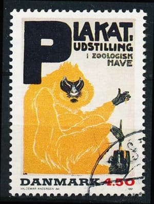 Danmark AFA 1000 Stemplet