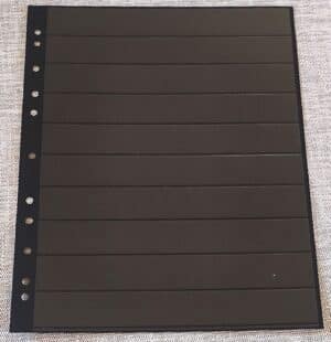 Globe 10 x 10 - Indstiksblad med 10 striber og huller