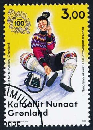 Grønland AFA 1015 Stemplet