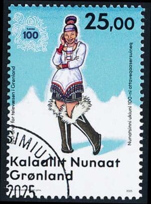 Grønland AFA 1016 Stemplet
