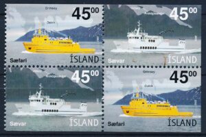 Island AFA 1019-1020 4-Blok Postfrisk