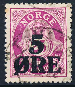 Norge AFA 102 Stemplet