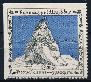 Island Julemærke 1913 Ustemplet