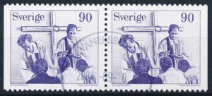 Sverige AFA 1025Cv+1025Ch Stemplet