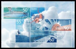 Island AFA 1040-1044 Miniark Stemplet