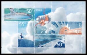 Island AFA 1040-1044 Miniark Postfrisk