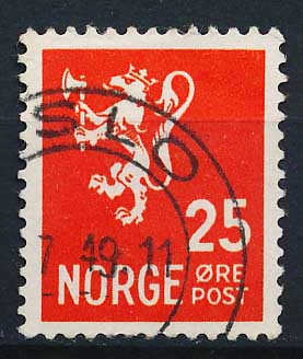 Norge AFA 105 Stemplet