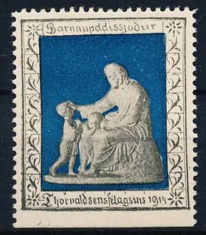 Island Julemærke 1914 Ustemplet