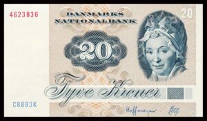 Danmark 20 Kroners 1988 Kvalitet 0  C8883K