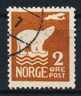 Norge AFA 107 Stemplet