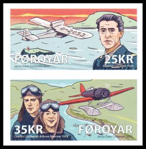 Færøerne AFA 1078+1079E Parstykke Postfrisk