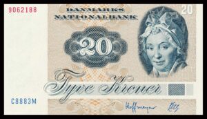 Danmark 20 Kroners 1988 Kvalitet 0  C8883M