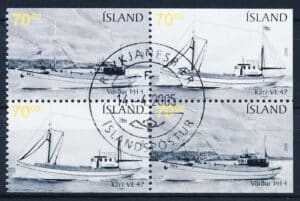 Island AFA 1080-1081 4-Blok Stemplet