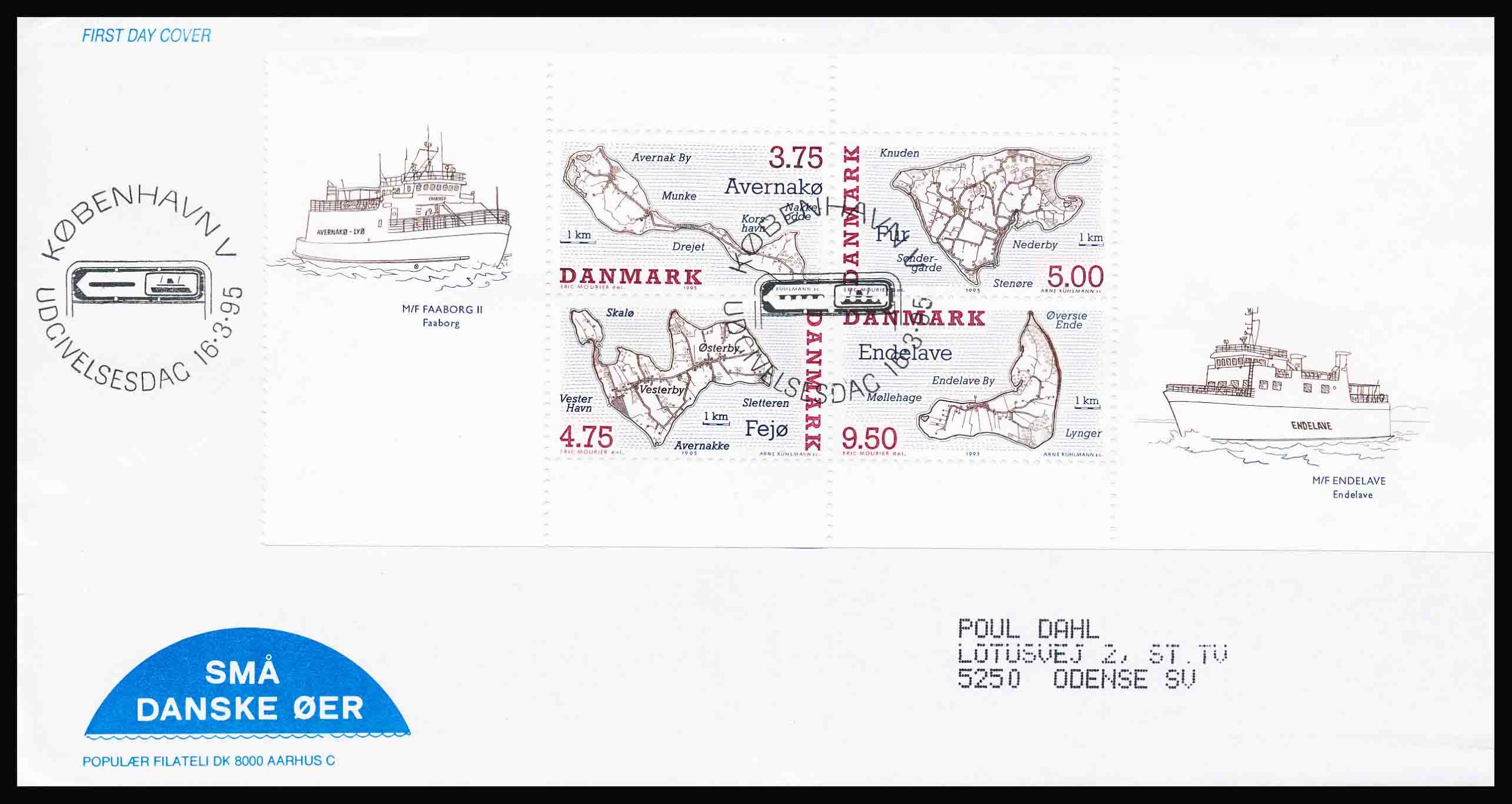 Danmark FDC AFA 1090A+1090B