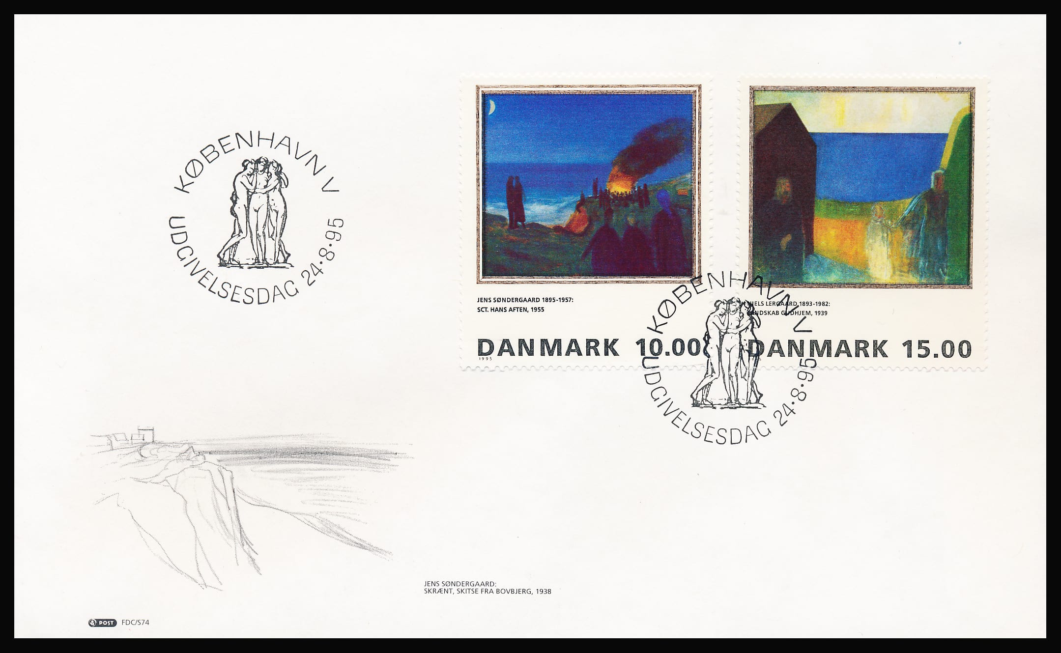 Danmark FDC AFA 1099-1100