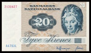 Danmark 20 Kroners 1979 Kvalitet 0  A4793L