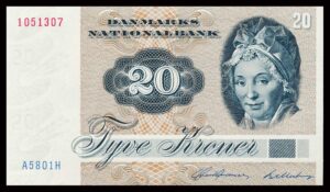 Danmark 20 Kroners 1980 Kvalitet 0  A5801H