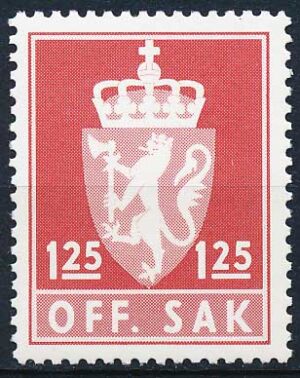 Norge Tjenestemærker AFA 111 Postfrisk