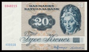 Danmark 20 Kroner 1980 Kvalitet 0 A5803B
