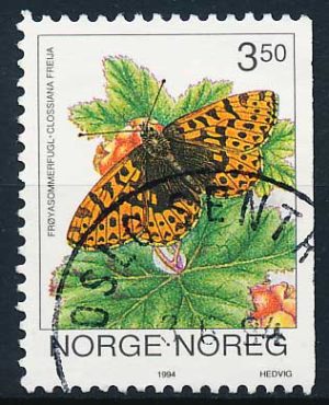 Norge AFA 1143Cv Stemplet