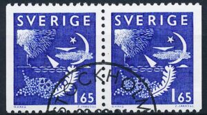 Sverige AFA 1158Cv+1158Ch Stemplet
