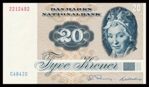 Danmark 20 Kroner 1984 Kvalitet 0 C4842G