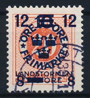 Sverige AFA 117 Stemplet