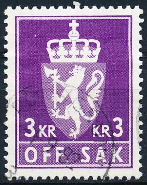 Norge Tjenestemærker AFA 117 Stemplet