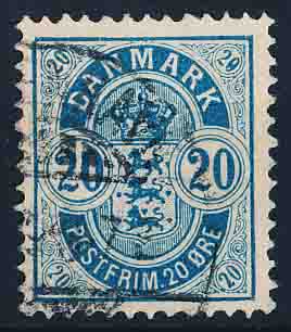 Danmark AFA 36Bu Stemplet