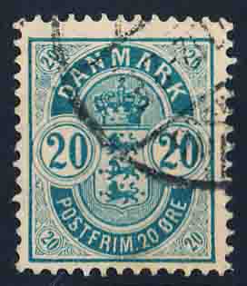 Danmark AFA 36Bw Stemplet