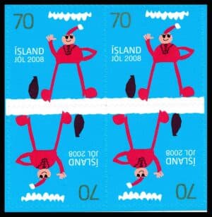 Island AFA 1196E Postfrisk Tete Beche 4-Blok