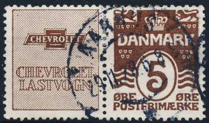 Danmark Reklamemærker 12 Stemplet