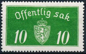 Norge Tjenestemærker AFA 012 Postfrisk