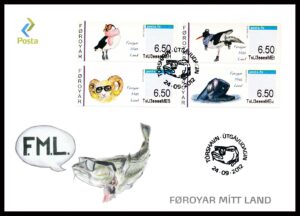 Færøerne FDC Frankeringsmærker 2012 FE 1-4