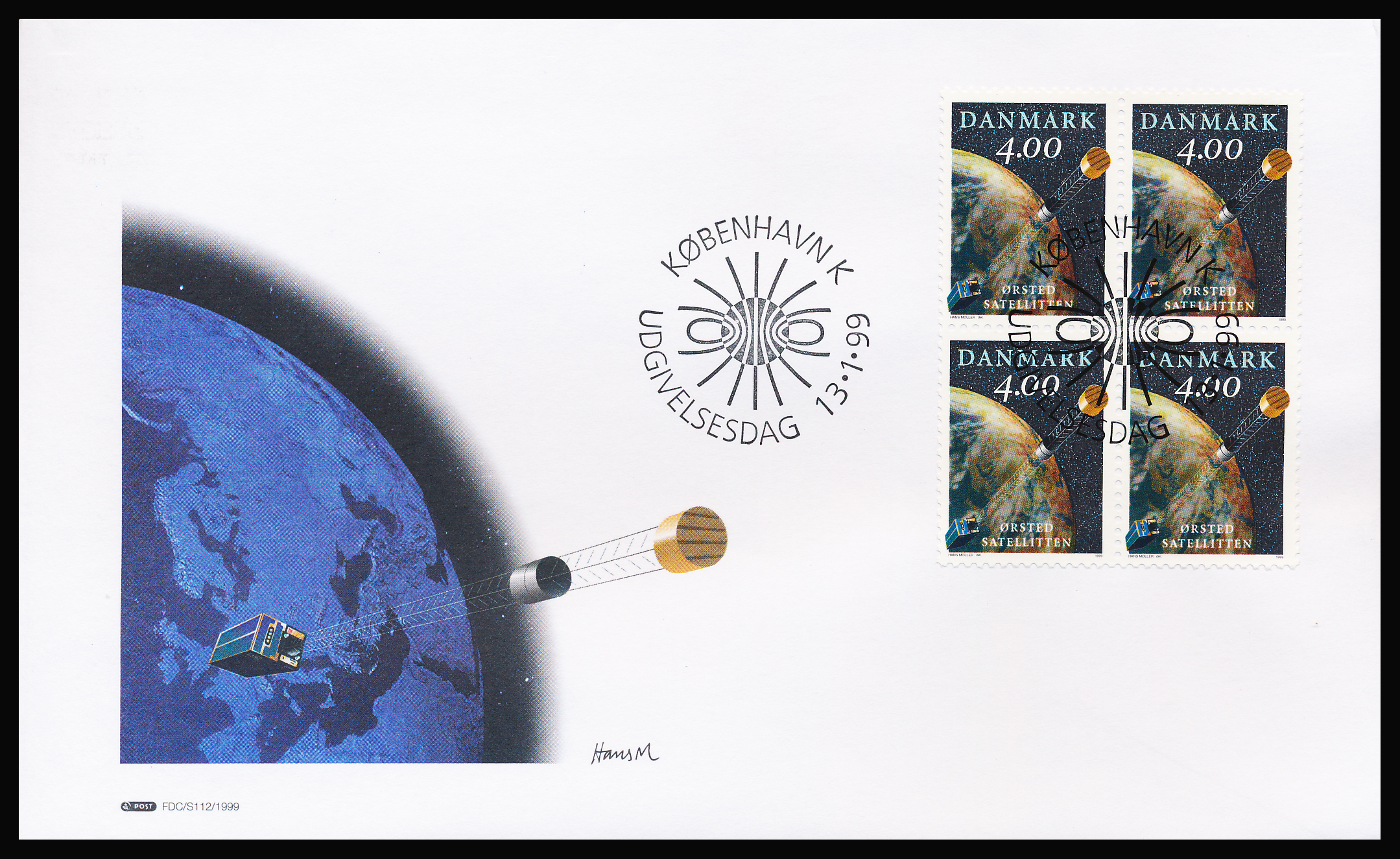 Danmark FDC AFA 1200 4-Blok