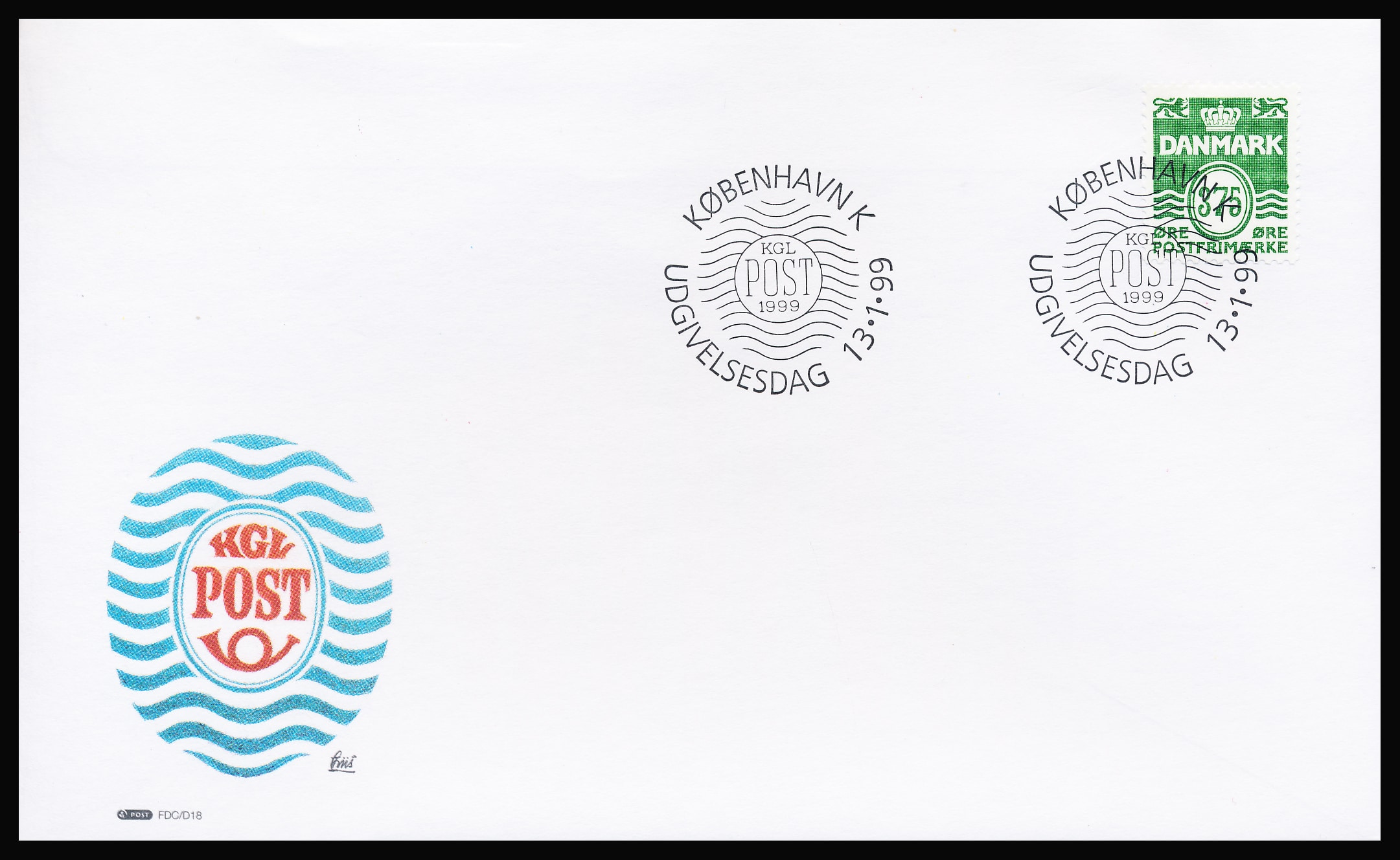 Danmark FDC AFA 1201 4-Blok