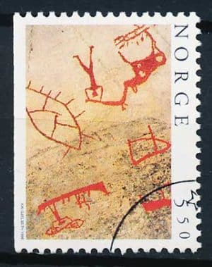 Norge AFA 1208Cv Stemplet