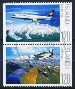 Island AFA 1218-1219 4-Blok Stemplet