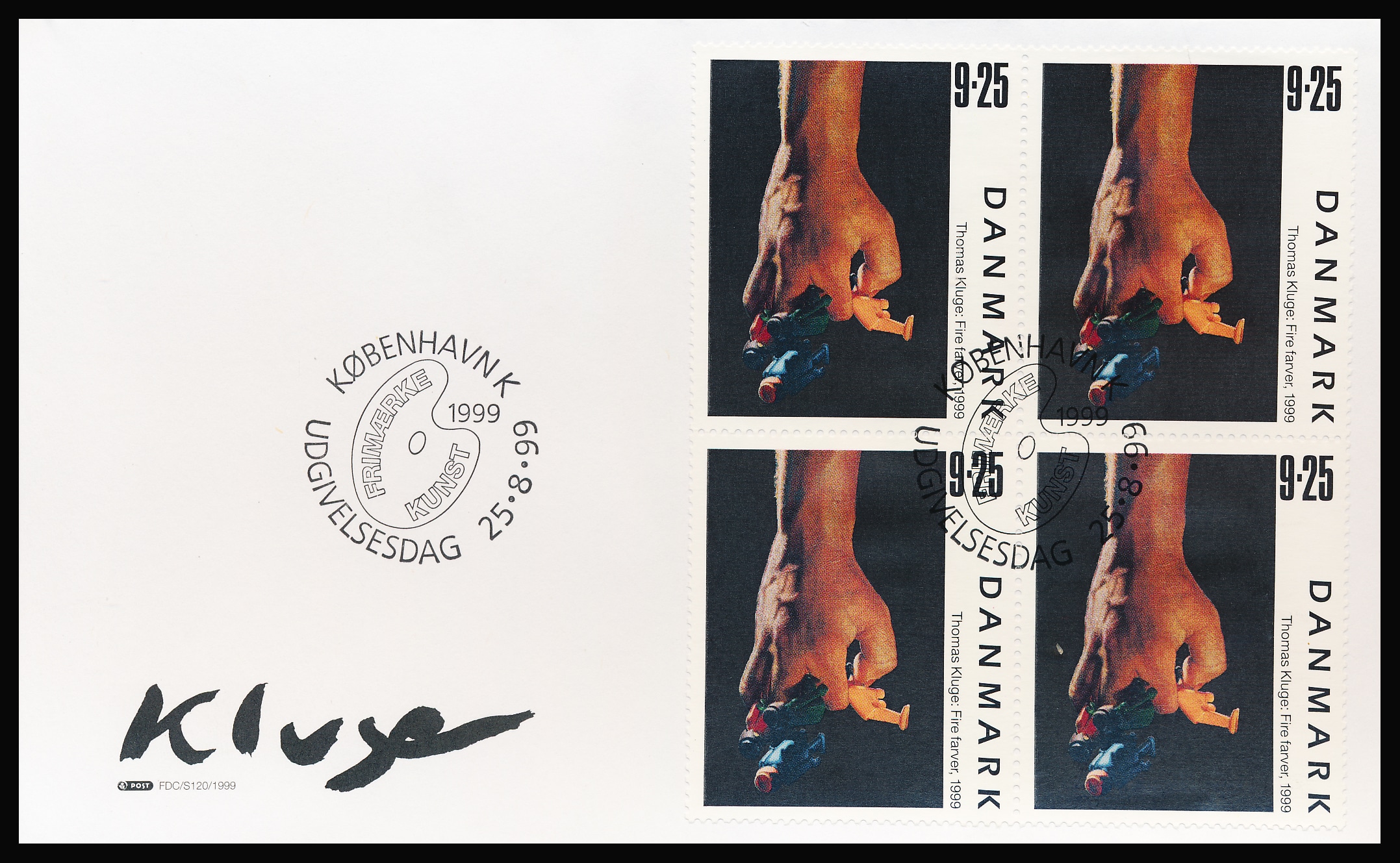 Danmark FDC AFA 1218 4-Blok