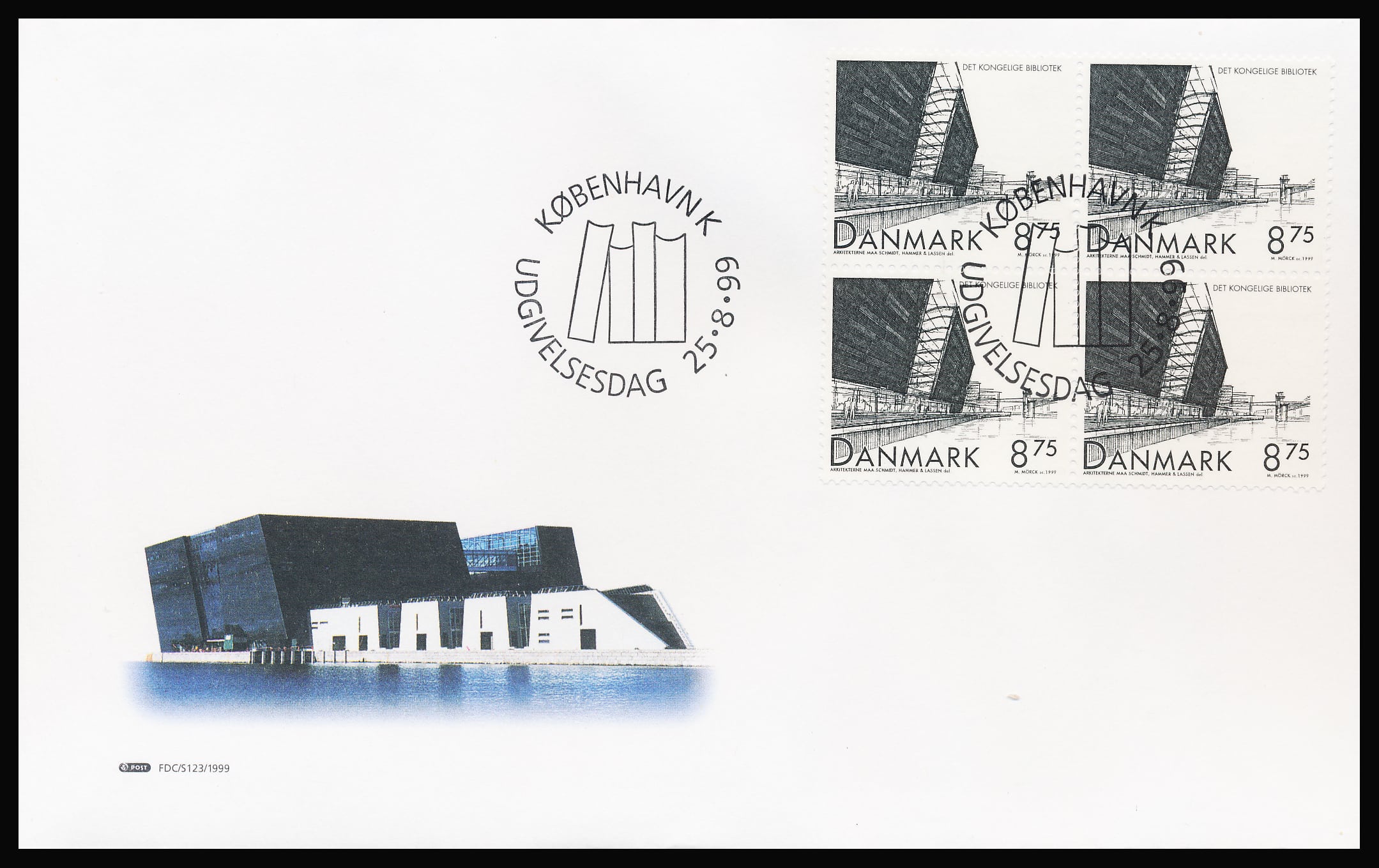 Danmark FDC AFA 1221 4-Blok