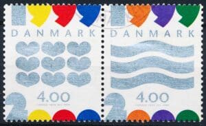 Danmark AFA 1232-1233 Parstykke Postfrisk